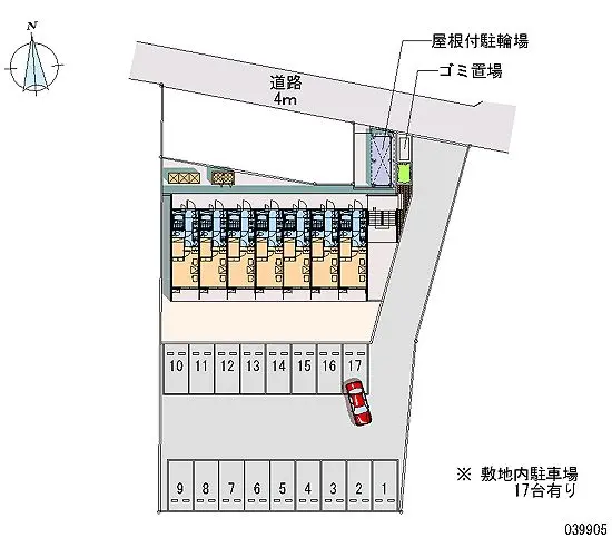 ★手数料０円★郡山市芳賀１丁目　月極駐車場（LP）